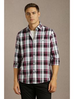Louis Philippe - Men Check Full Sleeves Casual Shirt