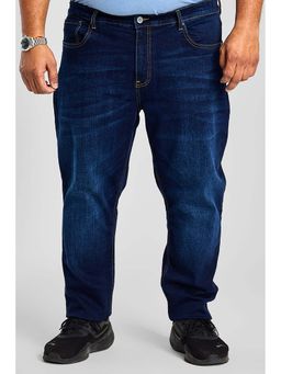 Snitch - Dark Blue Slim Fit Plus Size Jeans