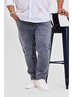 Snitch - Grey Mid Rise Slim Fit Plus Size Jeans