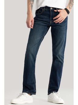 Snitch - Olivier Dark Blue Plain Straight Fit Jeans