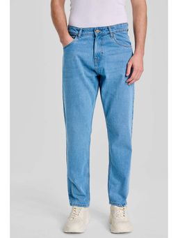 Snitch - Blue Baggy Fit Jeans
