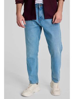 Snitch - Light Blue Baggy Fit Jeans
