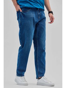 Snitch - Dark Blue Baggy Fit Jeans