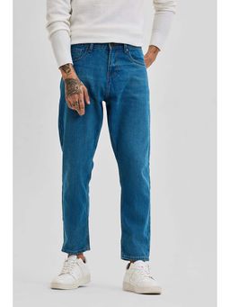 Snitch - Denim Blue Baggy Fit Jeans