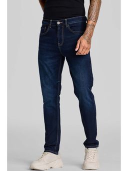 Snitch - Navy Blue Tapered Fit Jeans