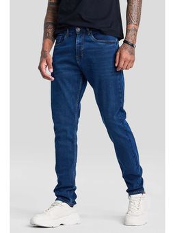 Snitch - Navy Blue Tapered Fit Jeans