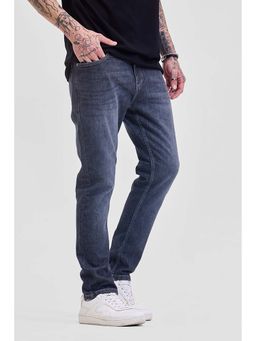 Snitch - Grey Mid Rise Slim Fit Jeans