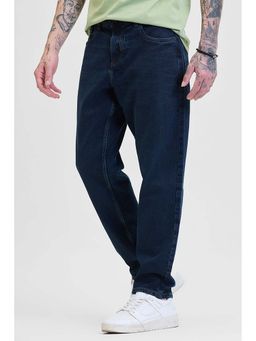 Snitch - Navy Blue Baggy Fit Jeans