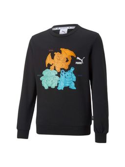 Puma - X Pokemon Unisex Kids Black Sweatshirts