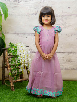 Baby Zi - Lavender Kota Tissue Dress