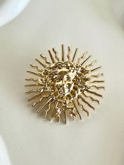AMOSSH - Sun Charm Horoscope Statement Brooch