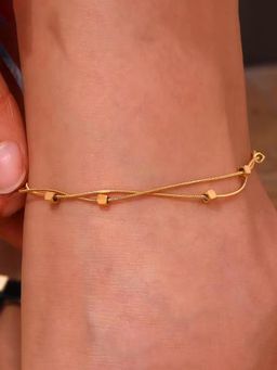 Designs & You - Gold Plated Stainless Steel Anti-Tarnish Geometric Wraparound Bracelet