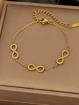Designs & You - Women Gold-Plated Link Bracelet
