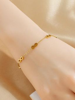 Designs & You - Women Gold-Plated Link Bracelet