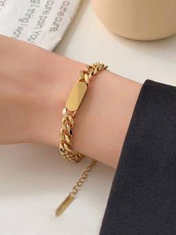 Designs & You - Women Gold-Plated Link Bracelet