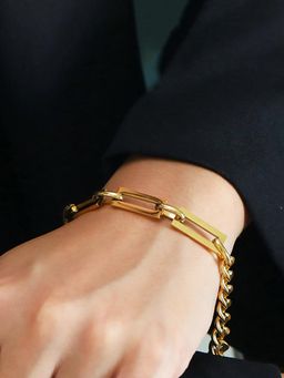 Designs & You - Women Gold-Plated Link Bracelet