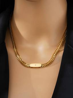 Designs & You - Gold Plated Stainless Steel Anti Tarnish Geometric Chain