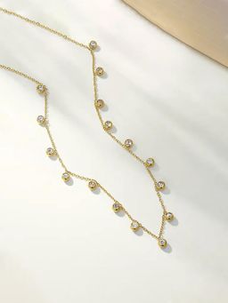 Designs & You - Gold Plated Anti Tarnish Stainless Steel Geometrical Necklace