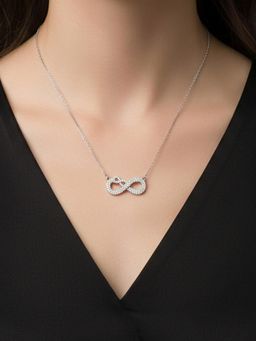 Designs & You - Silver Plated Anti Tarnish Infinity Themed Necklace