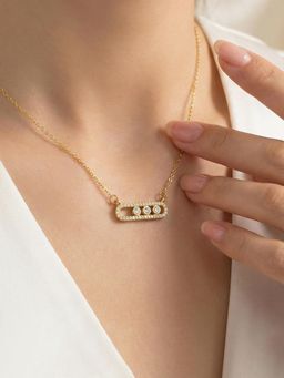 Designs & You - Gold Plated Anti Tarnish Geometric Necklace