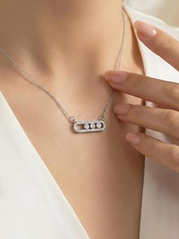 Designs & You - Silver Plated Anti Tarnish Geometric Necklace