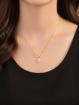 Designs & You - Gold Plated Stainless Steel Infinity Themed Necklace