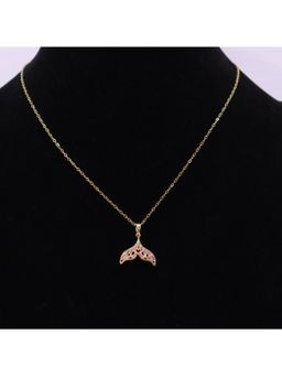 BeAbhika - Women's Gold Plated Mermaid Tail Pendant Necklace