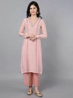 HAAVI BY PURAB - Pink Cotton Kurta