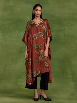 Ancestry - Rust Ambi Paisley Kaftan