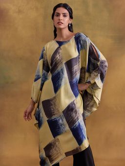 Ancestry - Multi-Color Ajrakh Printed Kaftan
