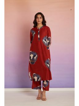 The Rune Studio - Red Thea Kurta