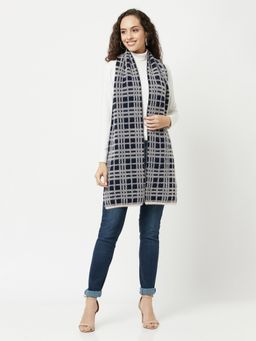 KnitStudio - Multi Color Checked Knitted Muffler