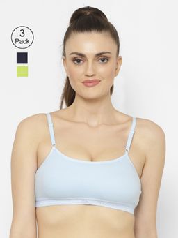 Floret - Wirefree Non-padded Sporty Bra - Multi-Color