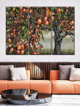 POSTERS AND TRUSS - Grey Green 3 Pieces A Preponderance Of Pips Wall Art