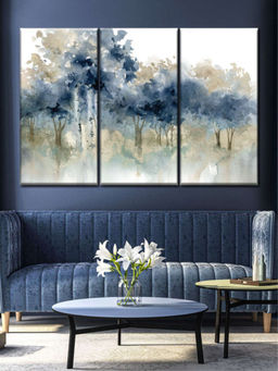 POSTERS AND TRUSS - 3 Pieces Beige Painting Wall Art