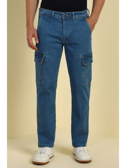 Allen Solly - Men Blue Light Wash Jeans