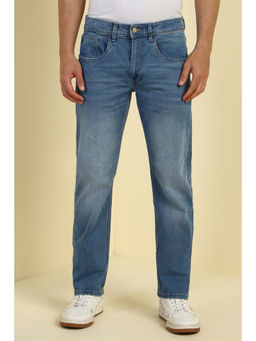 Allen Solly - Men Blue Mid Wash Jeans