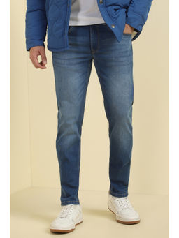 Allen Solly - Men Blue Light Wash Jeans