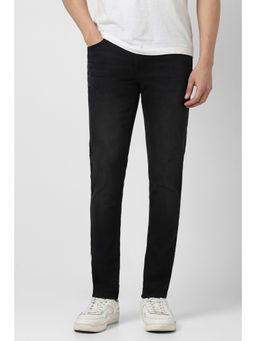 Peter England - Men Black Light Wash Jeans