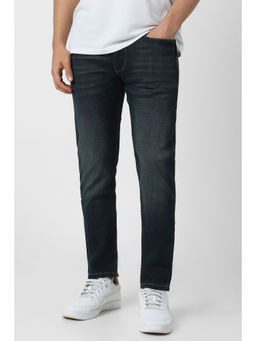 Van Heusen - Men Navy Blue Mid Wash Jeans