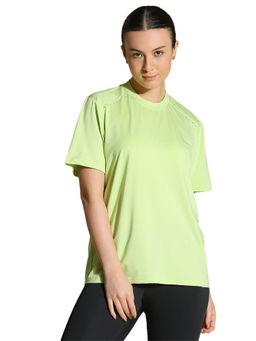 Silvertraq - Green Solid Oversized Fit T-Shirt