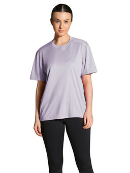Silvertraq - Lavender Solid Oversized Fit T-Shirt