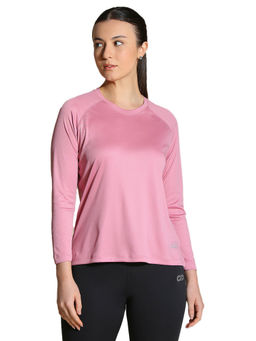 Silvertraq - Pink Solid Regular Fit T-Shirt