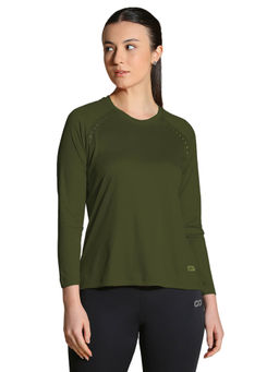 Silvertraq - Olive Solid Regular Fit T-Shirt