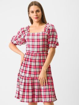 Globus - Multi Checked Dress