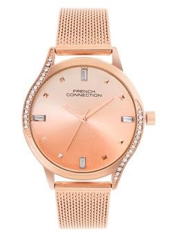 French Connection - Silver Dial Analog Watch Womens-Fcn082Rgm (M)