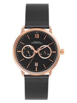 French Connection - Black Dial Analog Watch Mens-Fcn085Bm (M)