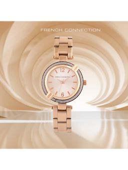 French Connection - Rose Gold Dial Analog Watch Womens-Fcw12Rgm (M)