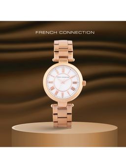 French Connection - White Dial Analog Watch Womens-Fcw14Srgm (M)