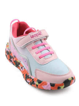 LIBERTY - Leap7x NITKID-11 Sports Non Lacing Walking Shoes For Kids - Pink